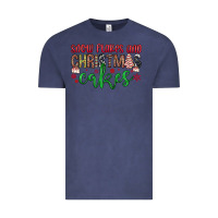 Vintage Denim Snowflakes and Christmas cakes Vintage Tee - JahusDesignShop