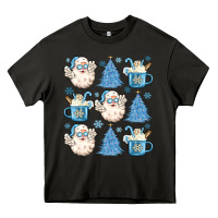 Asphalt santa claus doodles christmas Heavy Core Tee - MaliasSmallBusiness