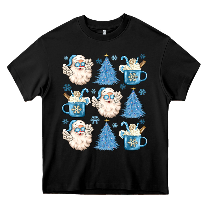 Santa Claus Doodles Christmas Heavy Core Tee by MaliasSmallBusiness | Teevron