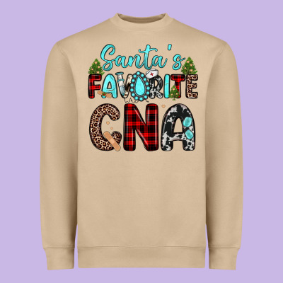 Santas Favorite Cna Heavyweight Sweatshirt Designed By Jahusdesignshop