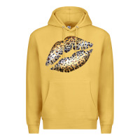 Antique Gold Cheetah Lips Premium Hoodie - Bettercallsaul