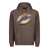 Coffee Cheetah Lips Premium Hoodie - Bettercallsaul