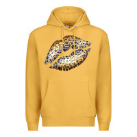 Mustard Cheetah Lips Premium Hoodie - Bettercallsaul