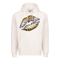 Pale Pink Cheetah Lips Premium Hoodie - Bettercallsaul