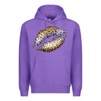Purple Cheetah Lips Premium Hoodie - Bettercallsaul