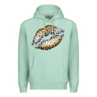 Seafoam Cheetah Lips Premium Hoodie - Bettercallsaul