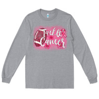 Heather Grey tackle cancer football leopard Long Sleeve Tee - AdoDesignShop