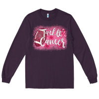 Plum tackle cancer football leopard Long Sleeve Tee - AdoDesignShop