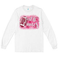 White tackle cancer football leopard Long Sleeve Tee - AdoDesignShop