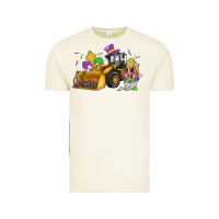 Mardi Gras Gnome Bulldozer Vintage Tee | Teevron