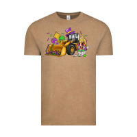 Vintage Coffee mardi gras gnome bulldozer Vintage Tee - JahusDesignShop