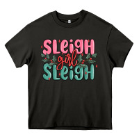 Asphalt sleigh girl sleigh christmas Heavy Core Tee - MaliasSmallBusiness