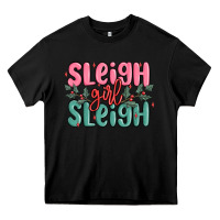 Black sleigh girl sleigh christmas Heavy Core Tee - MaliasSmallBusiness