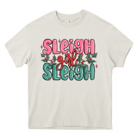 Cream sleigh girl sleigh christmas Heavy Core Tee - MaliasSmallBusiness