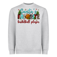 Heather Grey santa s favorite basketball player Heavyweight Sweatshirt - JahusDesignShop