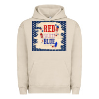Pigment French Oak red white blue Urban Hoodie - TumblerDesignByShophia
