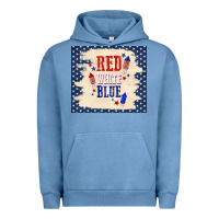 Pigment Pebble Blue red white blue Urban Hoodie - TumblerDesignByShophia