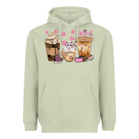 Matcha cat coffee cups with paw bbs Heavyweight Hoodie - BundleAndBundleShop