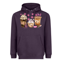 Plum cat coffee cups with paw bbs Heavyweight Hoodie - BundleAndBundleShop