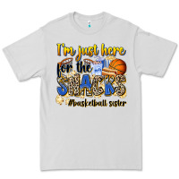 Dove Grey im just here for the snacks basketball sister Premium Tee - Zillion Design Studio