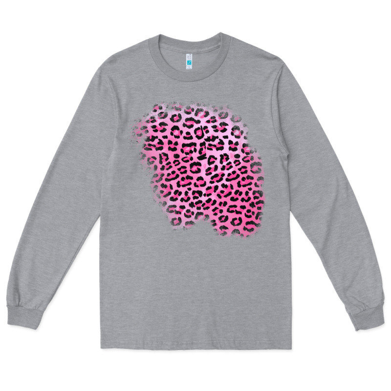 Pink Leopard Patch Long Sleeve Tee by AdoDesignShop | Teevron