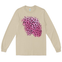 Mushroom pink leopard patch Long Sleeve Tee - AdoDesignShop