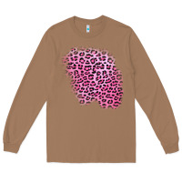 Toasted Coconut pink leopard patch Long Sleeve Tee - AdoDesignShop
