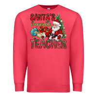 Cardinal Santa's Favorite Teacher Premium Sweatshirt - BundleAndBundleShop