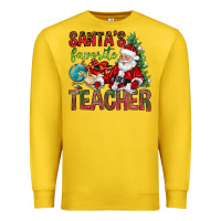 Lemon Santa's Favorite Teacher Premium Sweatshirt - BundleAndBundleShop