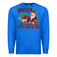 True Royal Santa's Favorite Teacher Premium Sweatshirt - BundleAndBundleShop