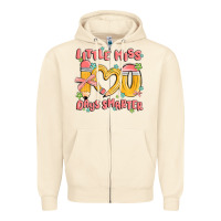 Sandshell little miss 100 days smarter Zipper Hoodie - MaliasSmallBusiness