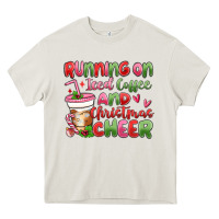 Cream running on iced coffee and christmas cheer Heavy Core Tee - MaliasSmallBusiness