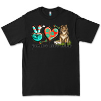 Black peace love collie Premium Tee - texasbilliewilder