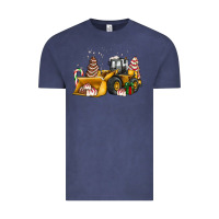 Vintage Denim little debbie tree cakes bulldozer Vintage Tee - JahusDesignShop