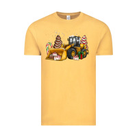 Vintage Mustard little debbie tree cakes bulldozer Vintage Tee - JahusDesignShop