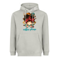 Moon Dust coffee please messy bun with coffee bean bbs Heavyweight Hoodie - BundleAndBundleShop