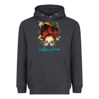 Smoke coffee please messy bun with coffee bean bbs Heavyweight Hoodie - BundleAndBundleShop
