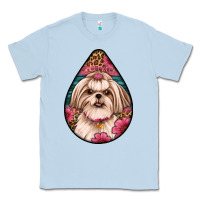 Dusty Blue shih tzu teardrop earrings Classic Tee - Artiststas
