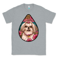 Heather Grey shih tzu teardrop earrings Classic Tee - Artiststas