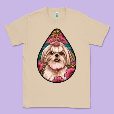 Shih Tzu Teardrop Earrings Classic Tee Designed By Artiststas