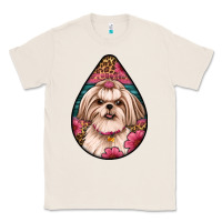 Natural shih tzu teardrop earrings Classic Tee - Artiststas