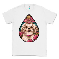 White shih tzu teardrop earrings Classic Tee - Artiststas