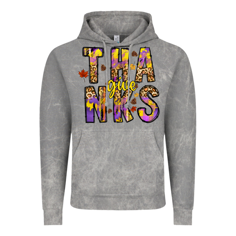 Give Thanks Vintage Hoodie by CowhideDigitalArt | Teevron