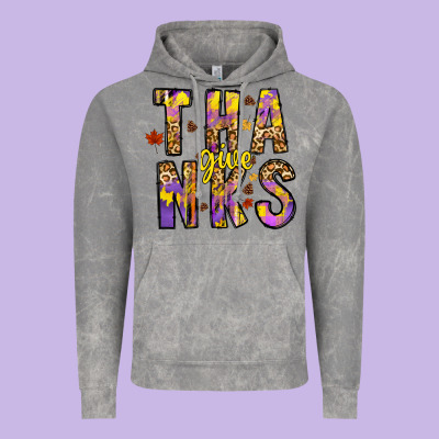 Give Thanks Vintage Hoodie Designed By Cowhidedigitalart
