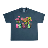 Midnight Navy mu first birthday Urban Heavy Tee - AdoDesignShop