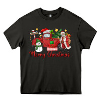 Asphalt merry christmas truck Heavy Core Tee - MaliasSmallBusiness