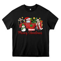 Black merry christmas truck Heavy Core Tee - MaliasSmallBusiness