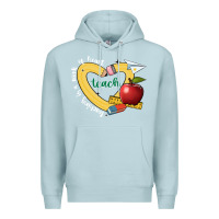 Blue Mist teaching is a work of heart Premium Hoodie - JahusDesignShop