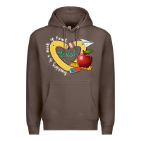 Coffee teaching is a work of heart Premium Hoodie - JahusDesignShop