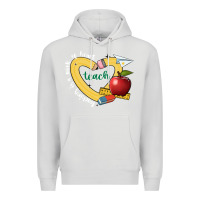 Dove Grey teaching is a work of heart Premium Hoodie - JahusDesignShop